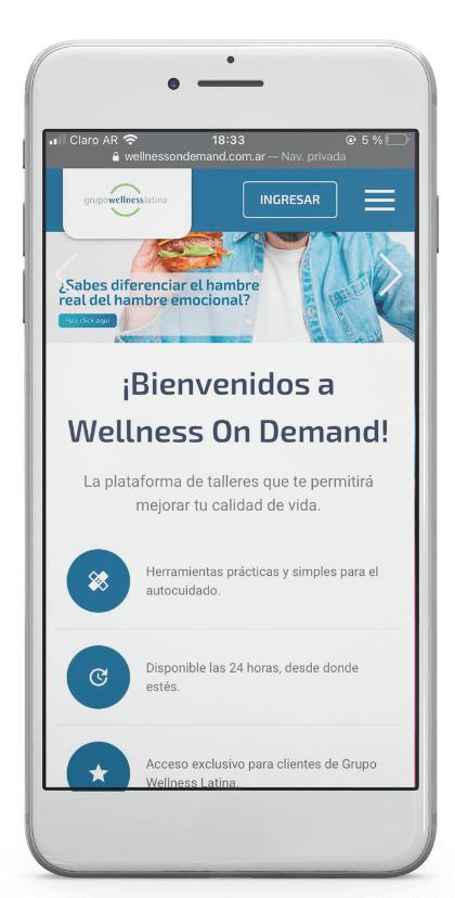Wellness on demand phone